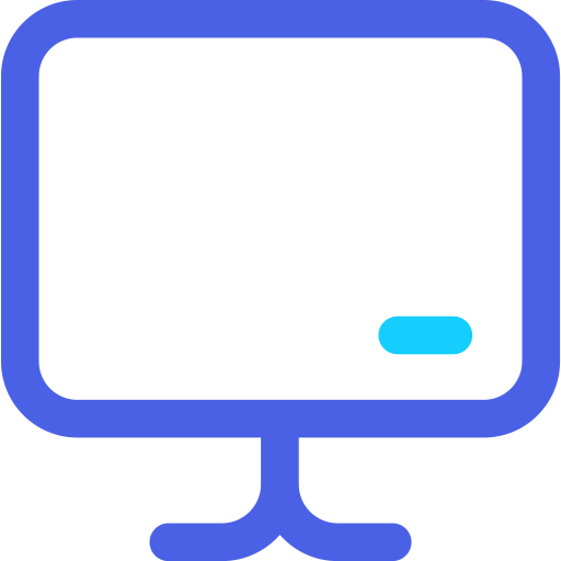 monitor Generic Outline Color icoon