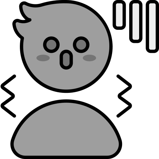 Scared Generic Outline Color icon