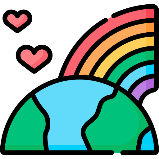dia mundial del orgullo Special Lineal color icono