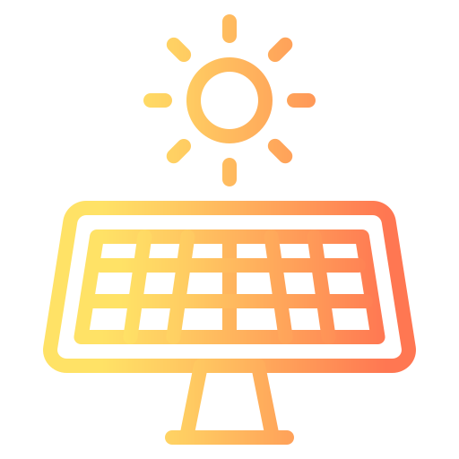 célula solar Generic Gradient icono