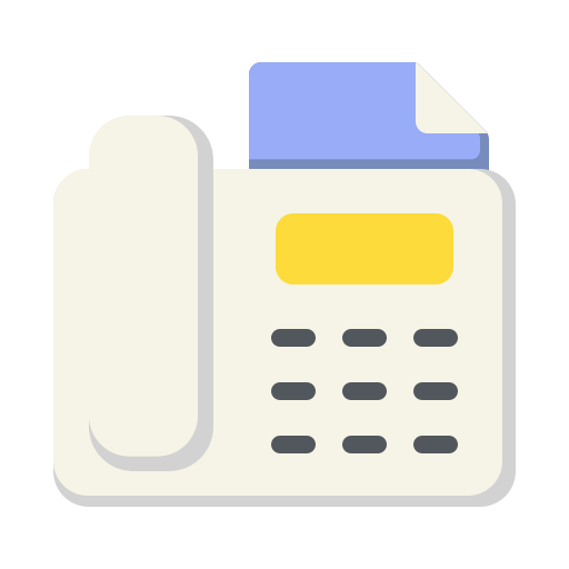 팩스 Generic Flat icon