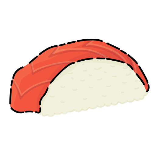 sushi Generic Outline Color icoon