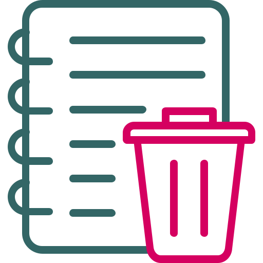 Trash can Generic Outline Color icon