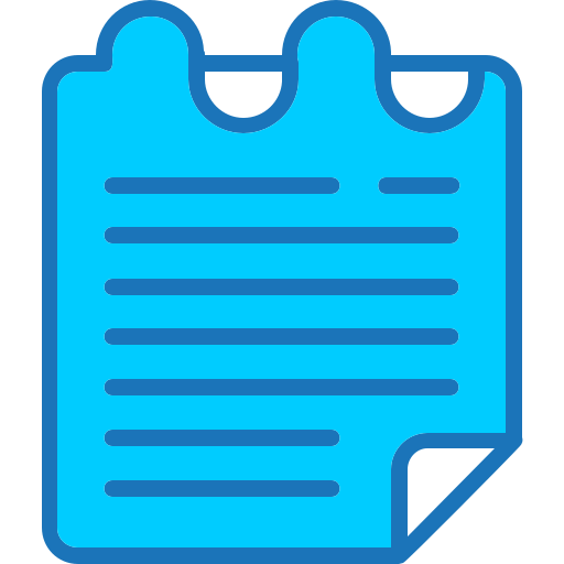 Sticky notes Generic Blue icon