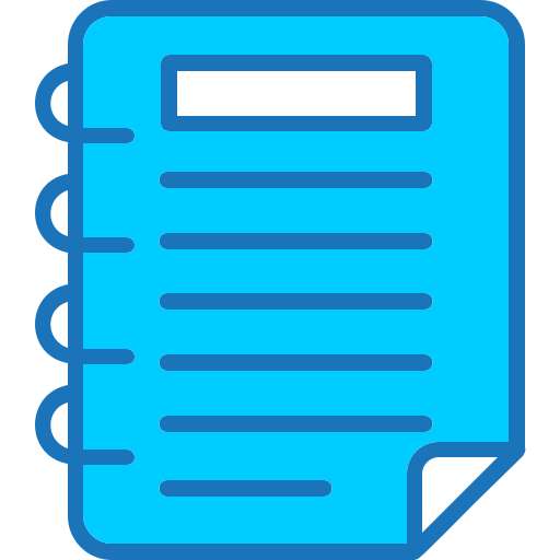 Notebook Generic Blue icon