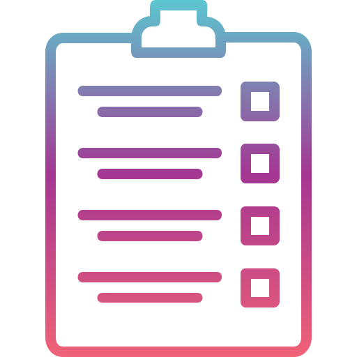 Checklist Generic Gradient icon