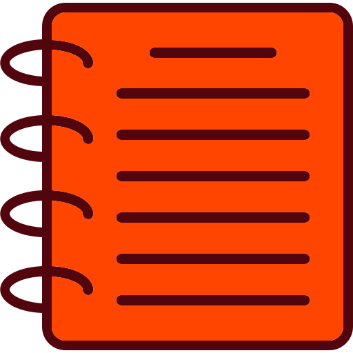 Notebook Generic Outline Color icon