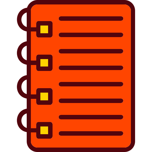 Notes Generic Outline Color icon