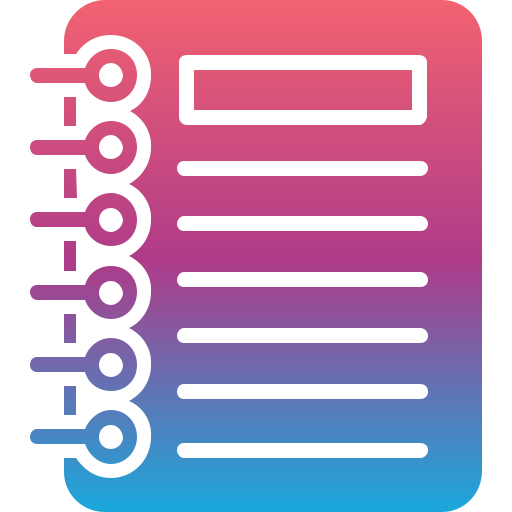 Notebook Generic Flat Gradient icon