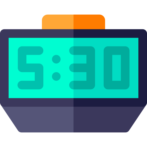 Digital clock Basic Rounded Flat icon