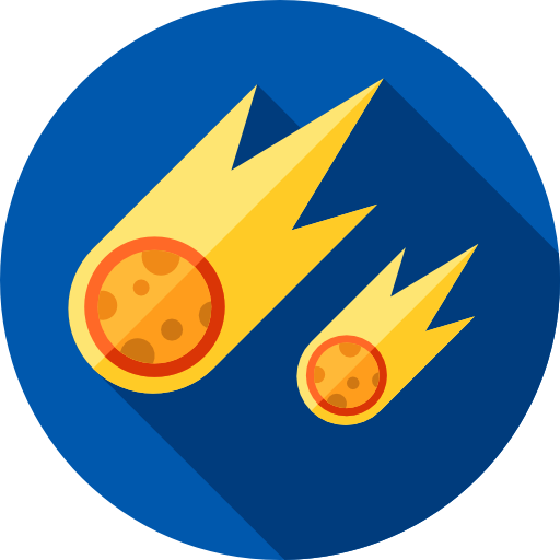 meteor Flat Circular Flat ikona