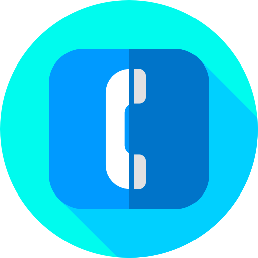 telefon Flat Circular Flat icon