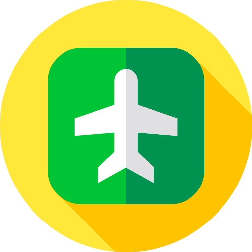 空港 Flat Circular Flat icon