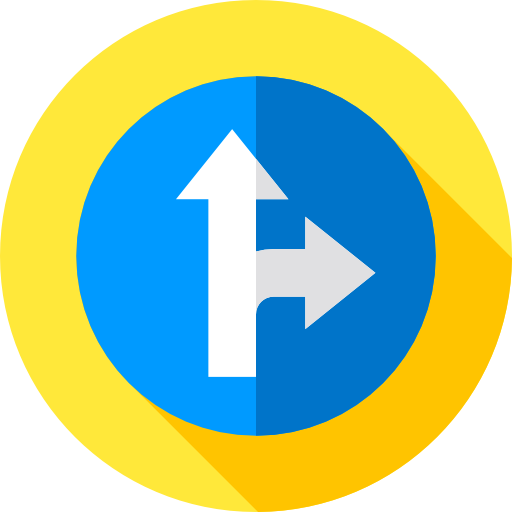 교통 표지판 Flat Circular Flat icon