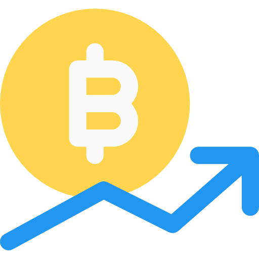 Bitcoin Pixel Perfect Flat icon