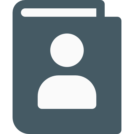 Contact book Pixel Perfect Flat icon