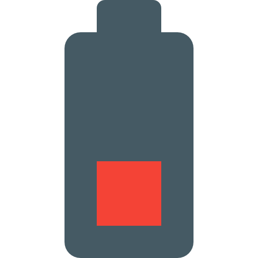 Low battery Pixel Perfect Flat icon