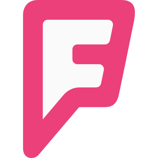 foursquare Pixel Perfect Flat Icône