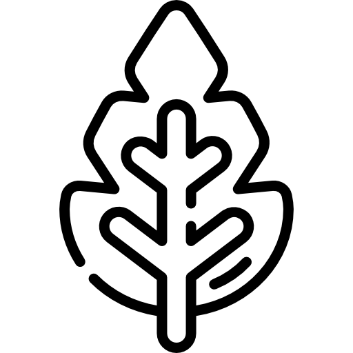 liść Kawaii Lineal ikona