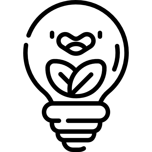 Лампочка Kawaii Lineal иконка