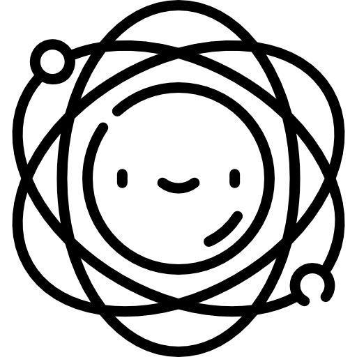 Atom Kawaii Lineal icon