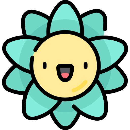 fiore Kawaii Lineal color icona