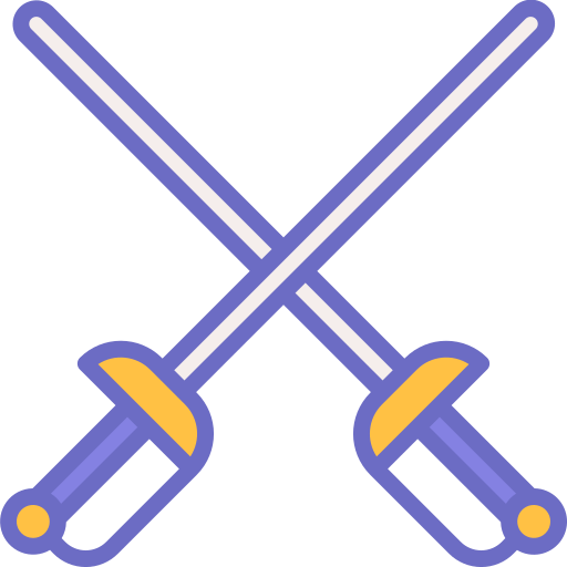 Fencing Generic Outline Color icon