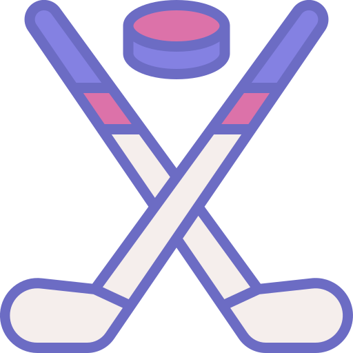 Ice hockey Generic Outline Color icon