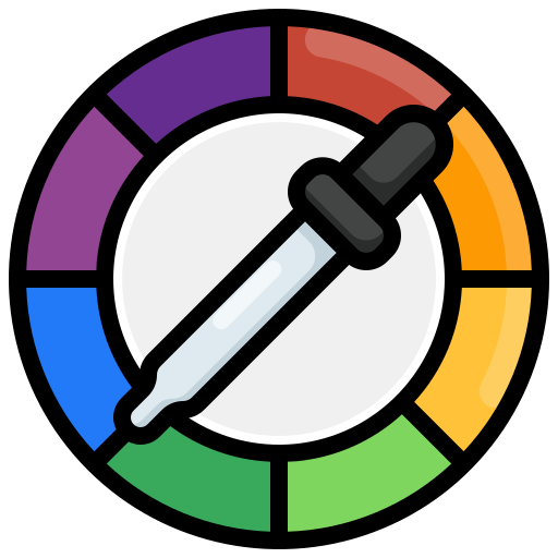 narzędzie do wybierania kolorów Generic Outline Color ikona