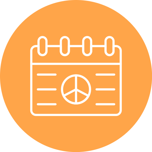 Peace calendar Generic Flat icon