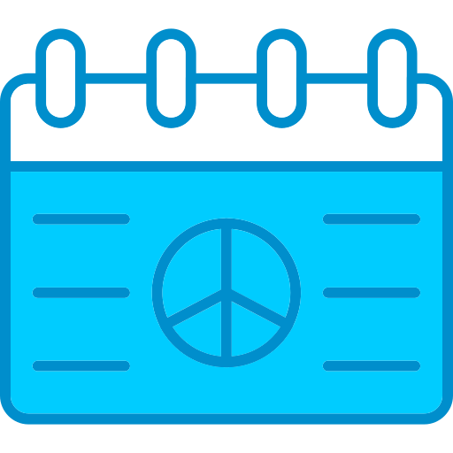 Календарь мира Generic Blue иконка