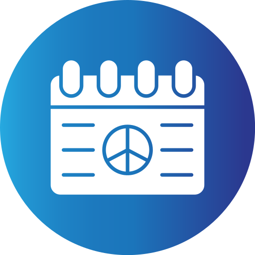 Peace calendar Generic Blue icon