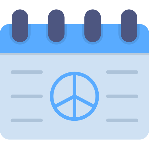 calendario de la paz Generic Flat icono