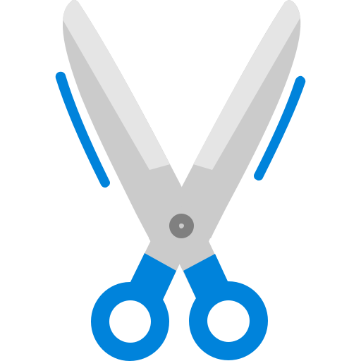 cortar con tijeras Generic Flat icono