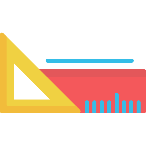 Triangular ruler Generic Flat icon