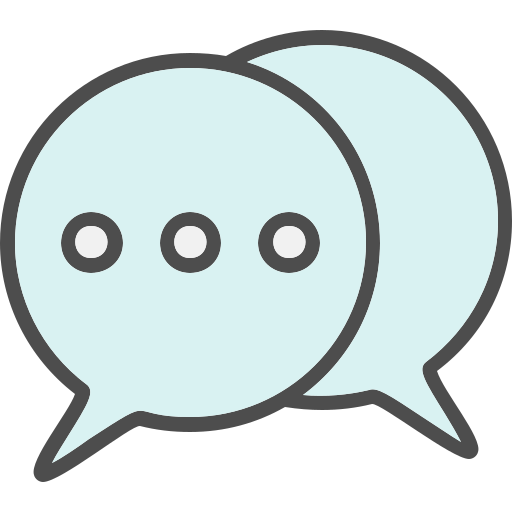 burbuja de chat Generic Outline Color icono