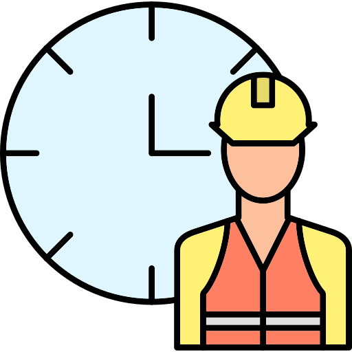 Working hours Generic Thin Outline Color icon