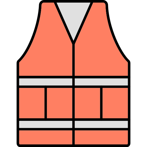 Vest Generic Thin Outline Color icon