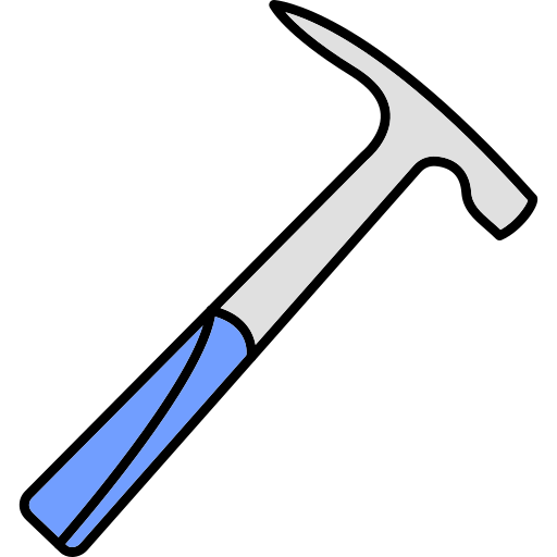 Pick hammer Generic Thin Outline Color icon