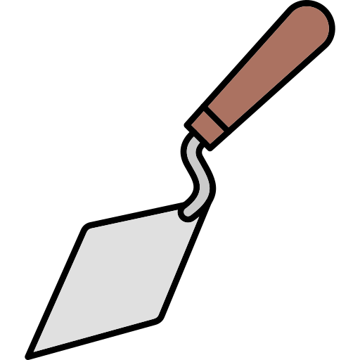 Trowel Generic Thin Outline Color icon