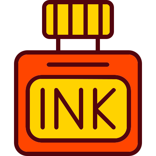 botella de tinta Generic Outline Color icono