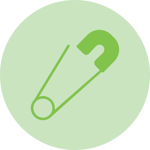 Safety pin Generic Flat icon