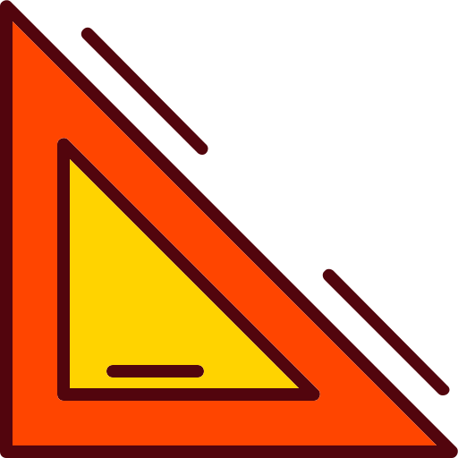 trójkątny Generic Outline Color ikona