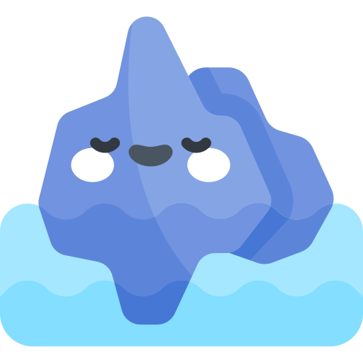 Iceberg Kawaii Flat icon