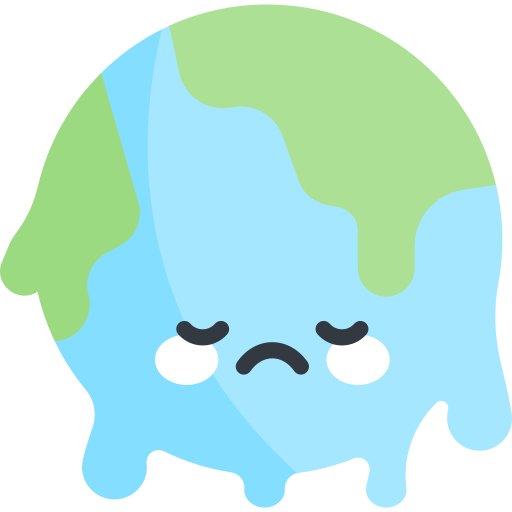 地球温暖化 Kawaii Flat icon