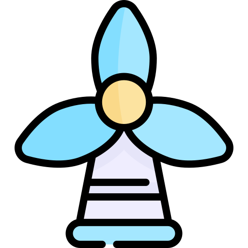 Windmill Kawaii Lineal color icon