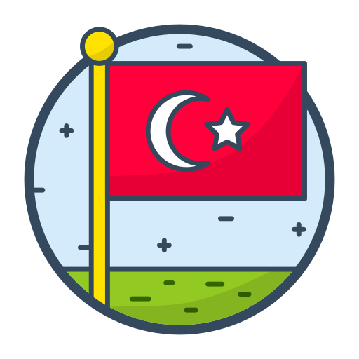 Флаг страны Generic Outline Color иконка