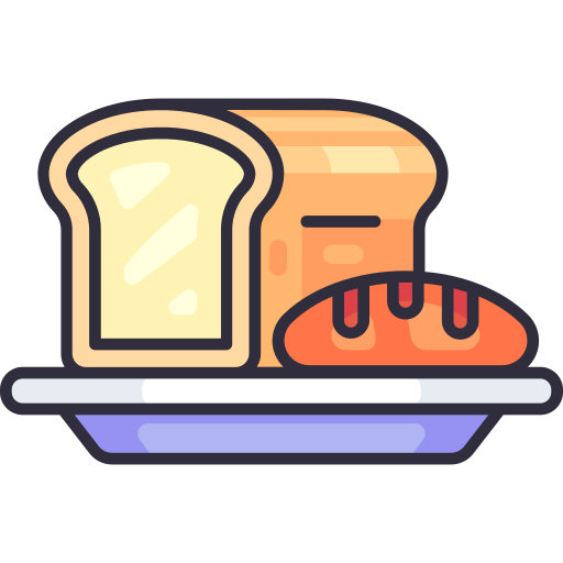 pão Generic Outline Color Ícone