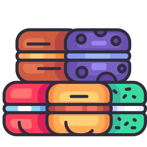 macaron Generic Outline Color icon