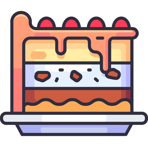 pedazo de pastel Generic Outline Color icono